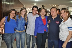 Zenaide com deputado George Soares e familia