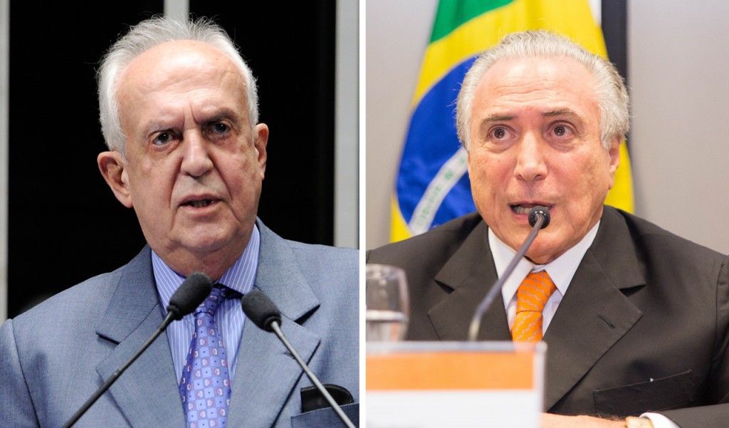 Jarbas Vasconcelos e Michel Temer